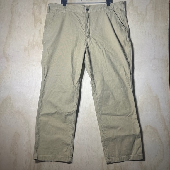 Carhartt Relaxed Fit Canvas Work Pants Khakis Men’s 42X30 - Picture 1 of 11